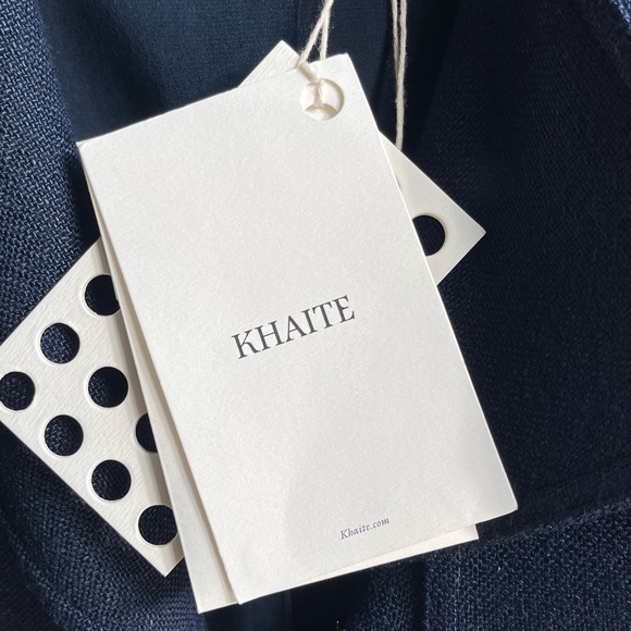 ❤️ KHAITE NAVY BLUE MINI TRENCH COAT JACKET FITTED BELTED CLASSIC LUXURY 4 NEW - Picture 4 of 12